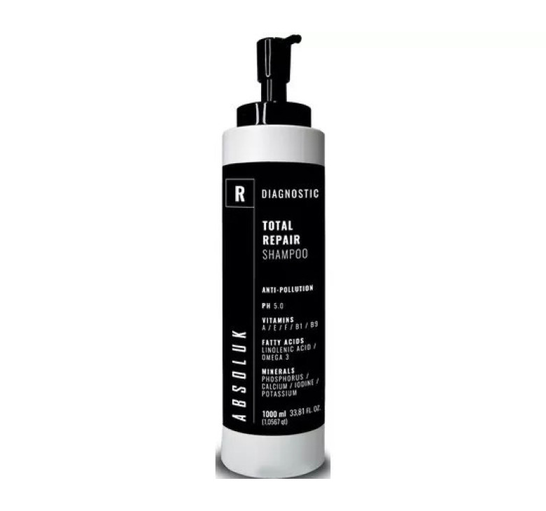 Шампунь для повного відновлення волосся Absoluk Diagnostic Total Repair Shampoo 1000 мл