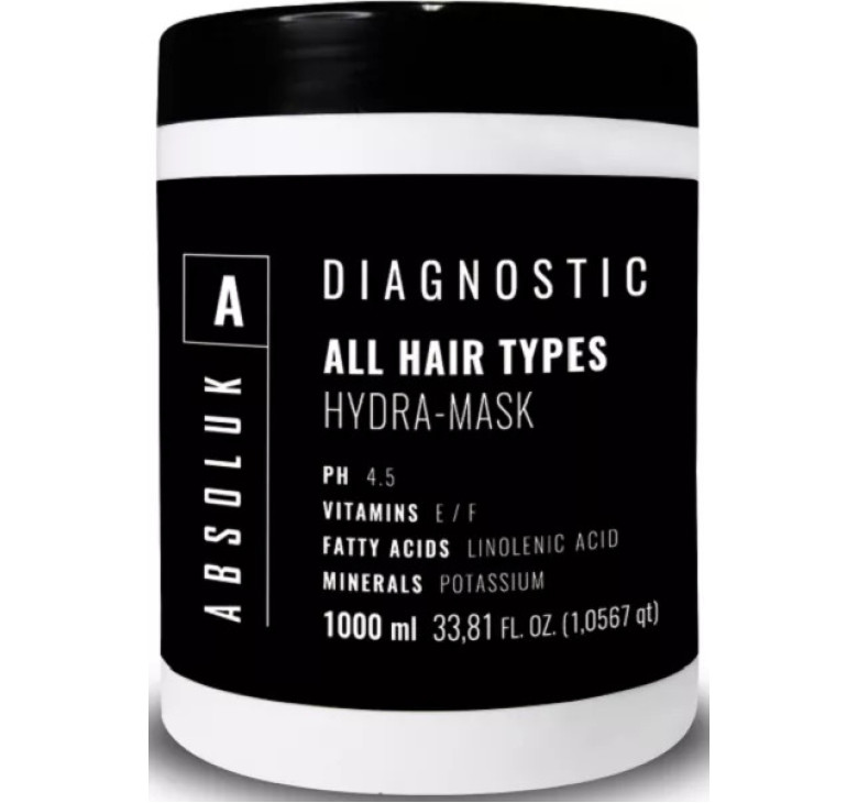 Гидро-маска для всех типов волос Absoluk Diagnostic All Hair Types Hydra-Mask 1000 мл