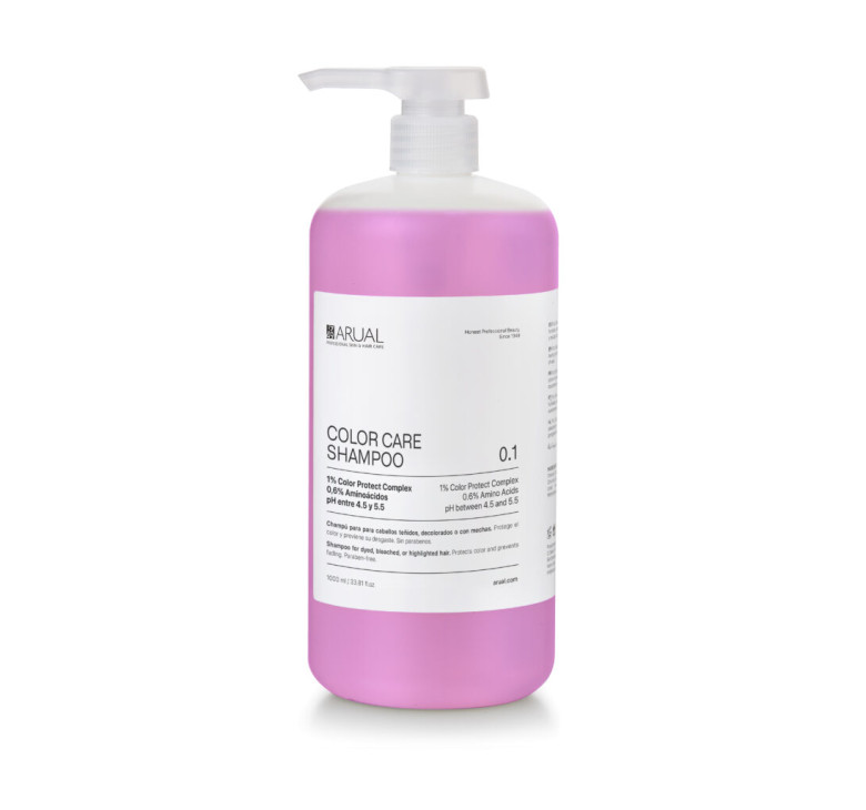 Шампунь для догляду за фарбованим та висвітленим волоссям ARUAL Color Care Shampoo 1000мл