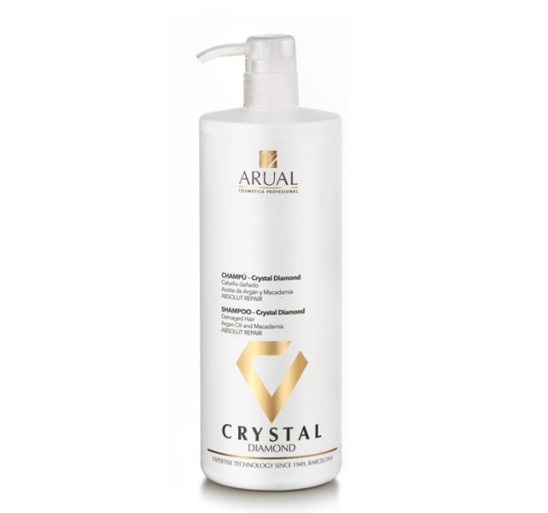 Шампунь для слабкого, довгого та посіченого волосся ARUAL Crystal Diamond Shampoo 1000мл