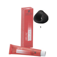 Фарба для волосся Permanent Coloration ARUAL Collection 1 - чорний 60мл