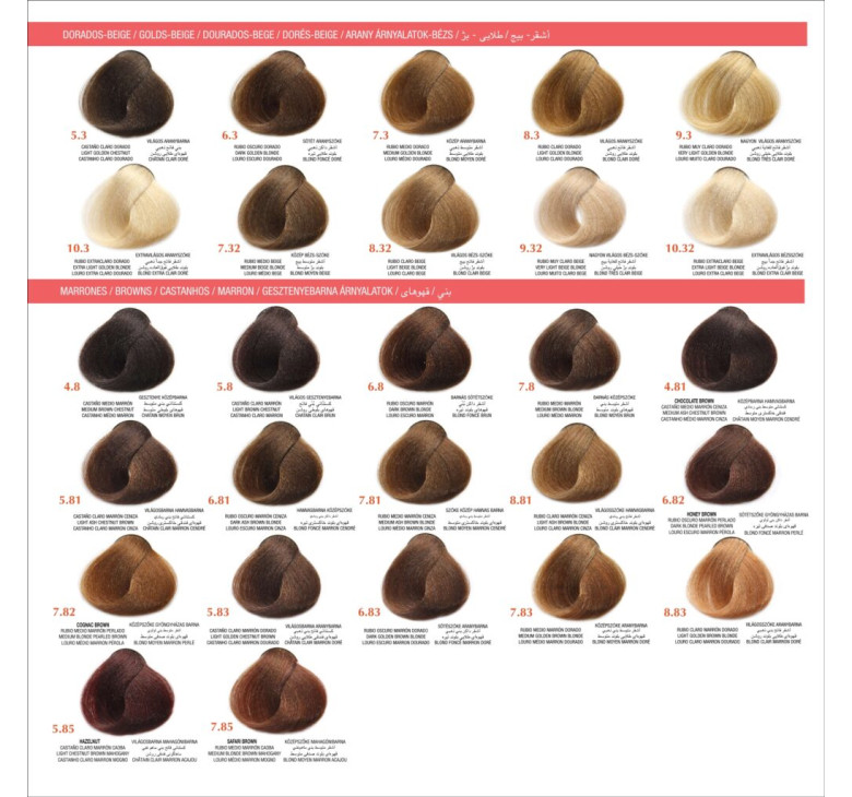 Фарба для волосся Permanent Coloration ARUAL Collection 6.3 - темний золотистий блонд 60мл