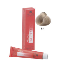 Фарба для волосся Permanent Coloration ARUAL Collection 9.1 - дуже світлий попелястий блонд 60мл