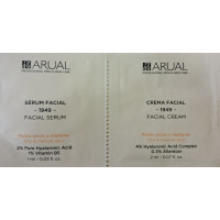 Сироватка антивікова для обличчя для сухої та зрілої шкіри ARUAL Facial Serum Dry Skin 1мл + Крем антивіковий для обличчя для сухої та зрілої шкіри ARUAL Facial Cream Dry Skin 2мл