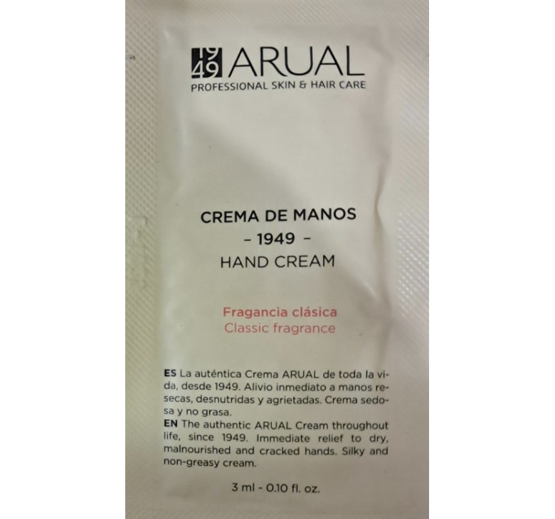 Крем для рук класичний аромат ARUAL Hand Cream Classic Fragrance 4мл