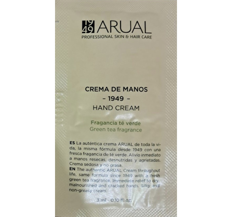 Крем для рук аромат зеленого чаю ARUAL Hand Cream Tea Fragrance 4мл