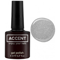 База камуфлююча для нігтів Accent Shine Color Rubber Base Coat 006, 8 мл