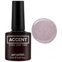 База камуфлююча для нігтів Accent Shine Color Rubber Base Coat 007, 8 мл