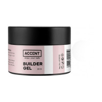 Гель для моделювання 001 Білий Accent Builder Gel White 30 г 