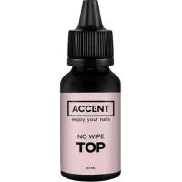 Топ без липкого шару Accent No Wipe Top Coat With UV-filtres 30 мл