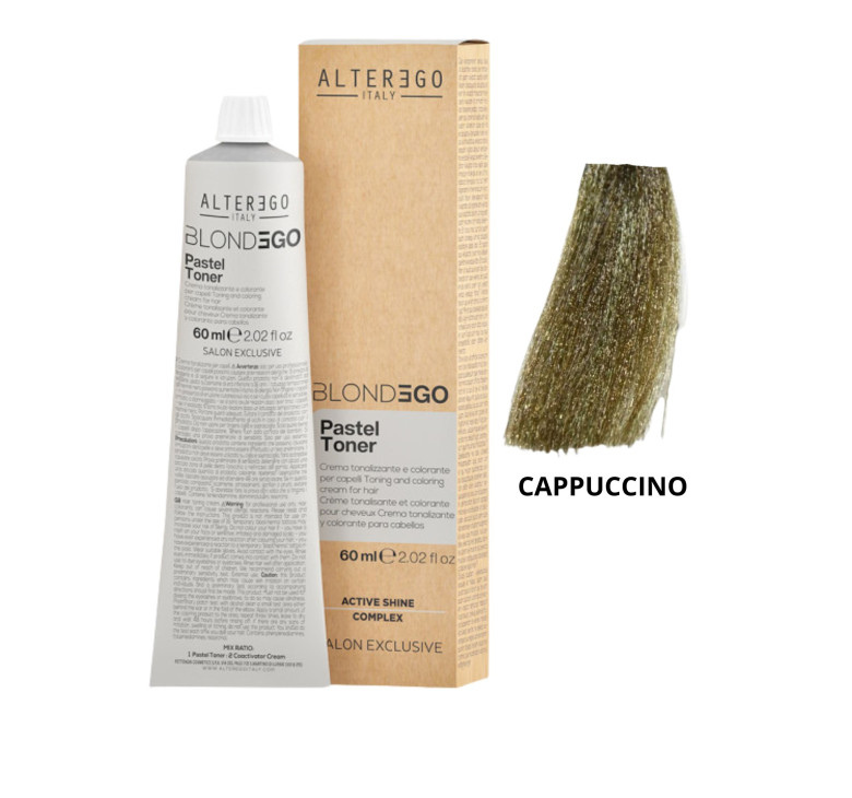 Крем-фарба тонуюча пастельна без амоніаку каппучіно Alter Ego Blonde Ego Pastel toner CAPPUCCINO 60мл