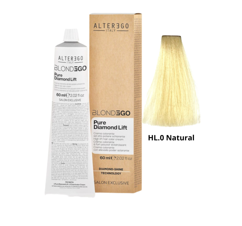 Крем-фарба суперосвітлююча (натуральний) Alter Ego Blonde Ego Pure Diamond Lift HL.0 Natural 60мл