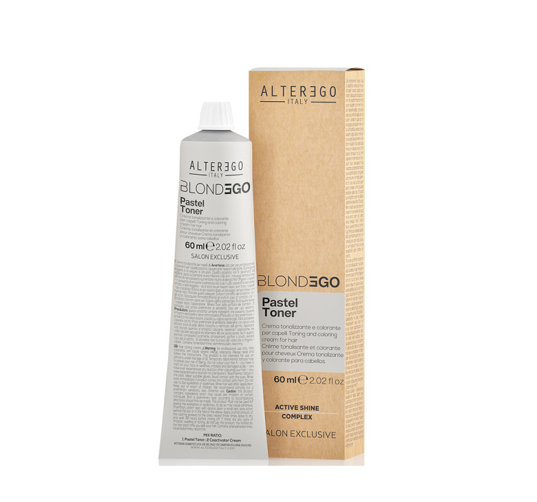 Крем-фарба тонуюча без амоніаку платина Alter Ego Blonde Ego Pure toner PLATINUM ASH-BLONDE 60мл