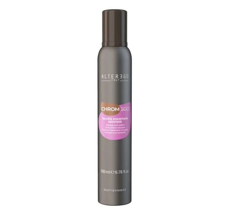 Мус з фіолетовим пігментом проти жовтизни, змивний Alter Ego Chromego Silver Maintain Mousse 200мл