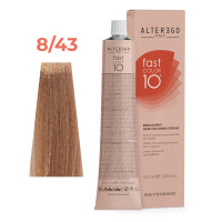 Крем-фарба для волосся 8/43 світлий блондин мідний золотистий Alter Ego Fast Color 10 100мл