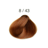 Перманентна крем-фарба для волосся 8/43 світлий блондин мідний золотистий Alter Ego Technofruit Color 100мл