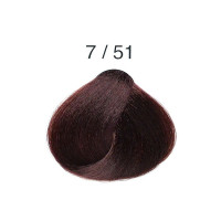 Перманентна крем-фарба для волосся 7/51 русявий махагоновий попелястий Alter Ego Technofruit Color 100мл