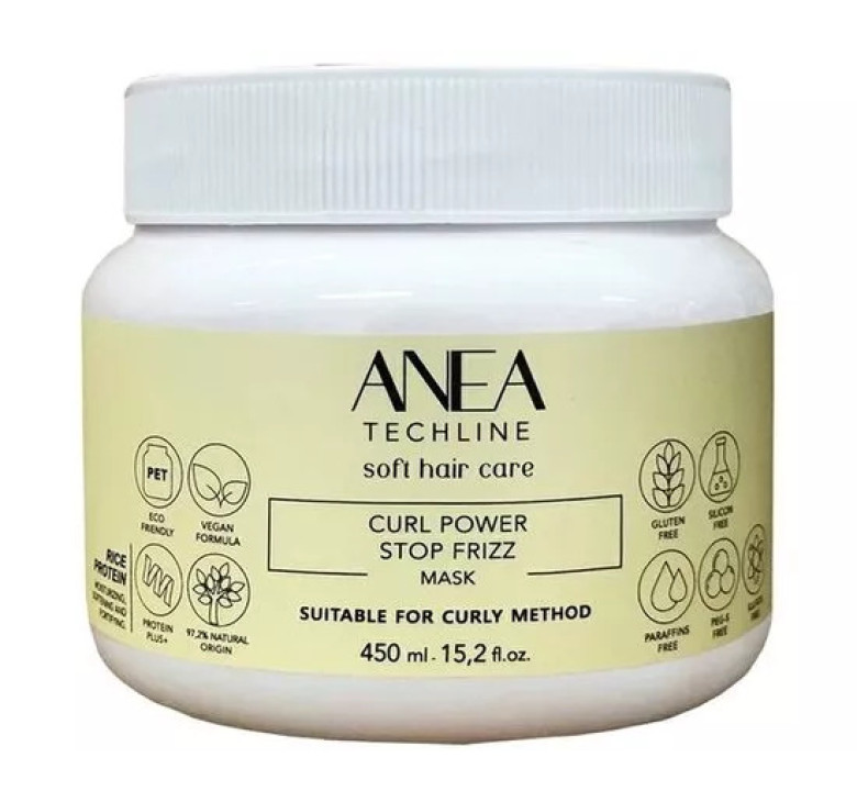 Натуральна маска Сила кучерів Anea Techline Curl Power Mask, 450 мл