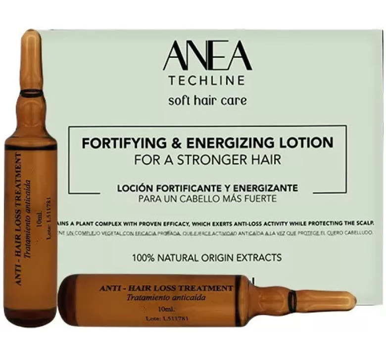Промопак против выпадения волос Anea Techline Anti Hair Loss Hair Loss Pack Ампулы 12*10мл + шамп.натур., 450 мл