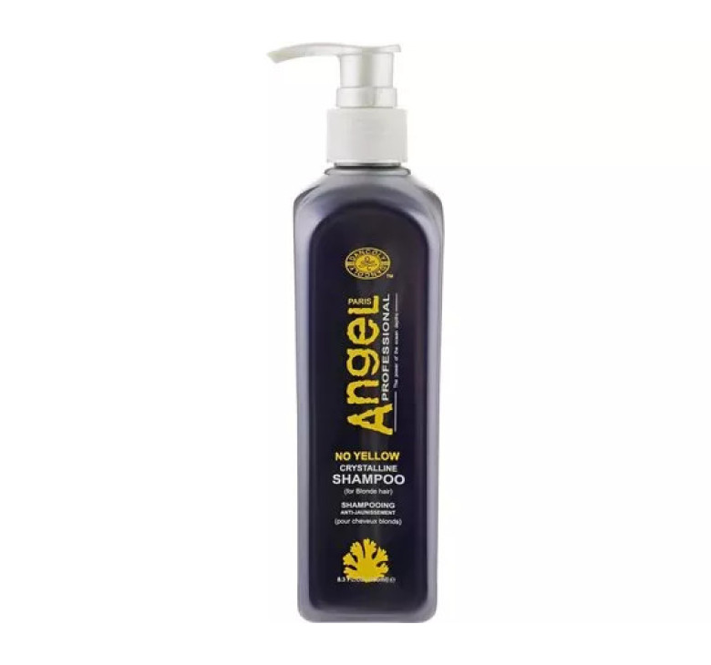 Шампунь для нейтралізації жовтизни Angel Professional No Yellow Crystalline Shampoo 250мл