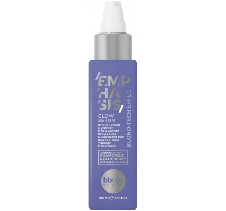 Сироватка для блиску світлого та освітленого волосся BBcos Emphasis Blond-Tech Effect Glow Serum 100 мл