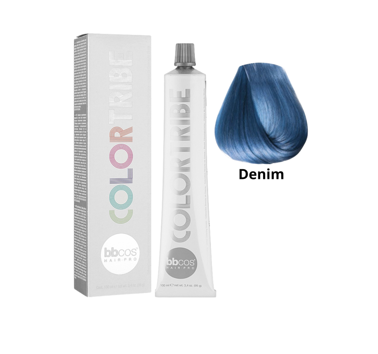 Краска для волос прямого окрашивания BBcos ColorTribe цвет джинсовый Denim 100мл