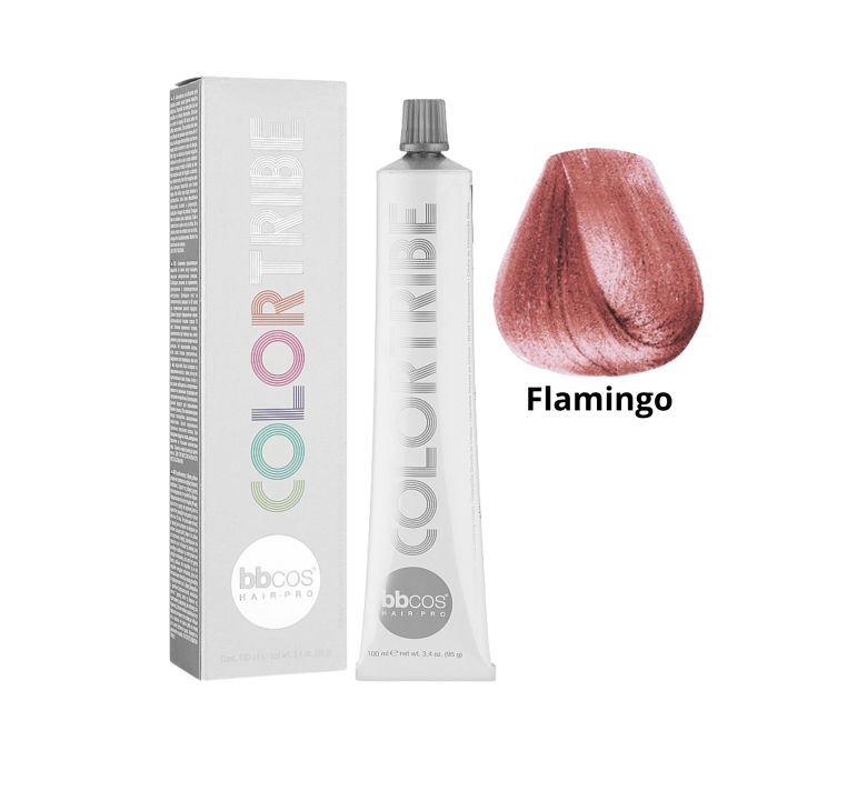 Краска для волос прямого окрашивания BBcos ColorTribe цвет розовый Flamingo 100мл
