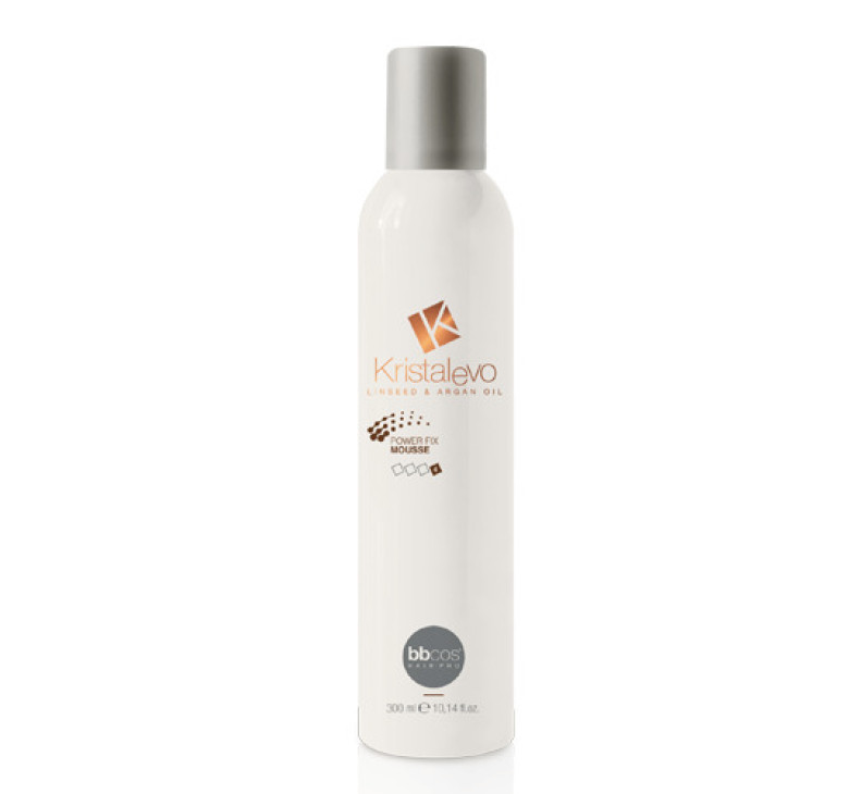 Мус потужної фіксації для волосся BBcos Kristal Evo Power Fix Hair Mousse 300мл