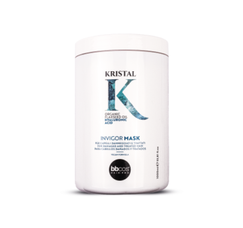 Маска для пошкодженого волосся BBcos Kristal Invigor Mask 1000мл