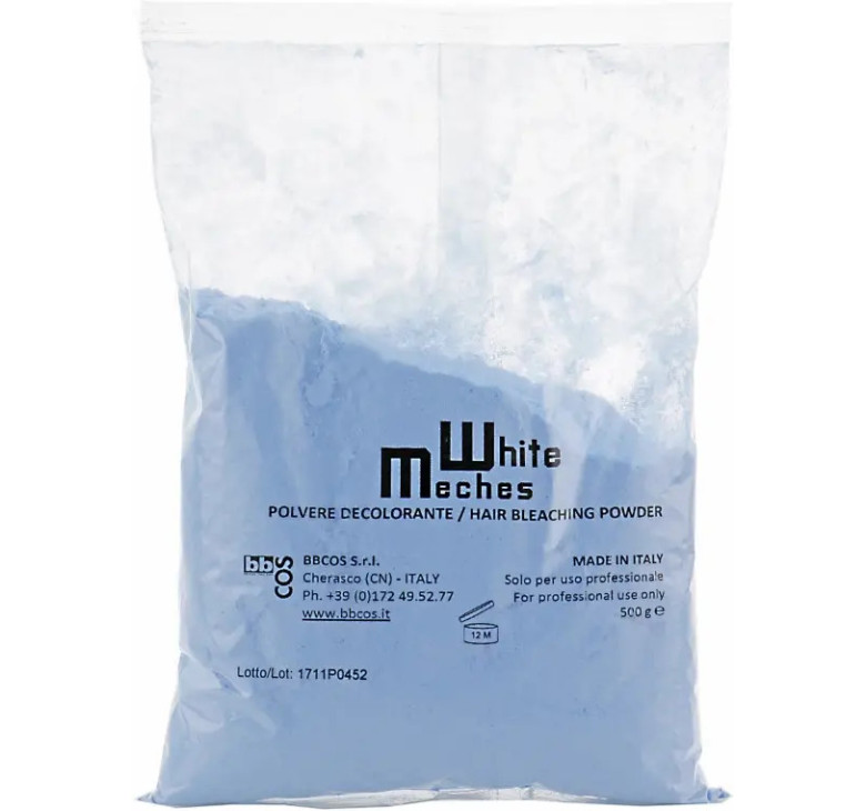 Пудра для осветления волос BBcos White Meches Plus Bleaching Powder пакет 500г