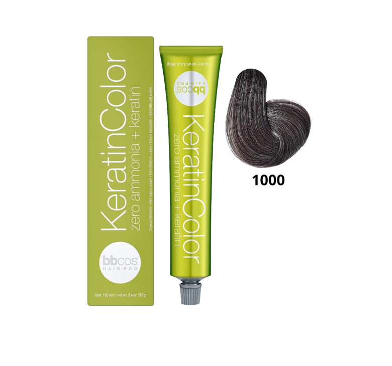 Корректор безаммиачный BBcos Keratin Color 1000 пепельный 100мл