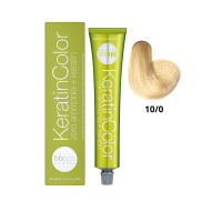 Крем-краска для волос безаммиачная BBcos Keratin Color 10/0 блондин платиновый 100мл