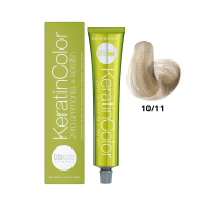 Крем-краска для волос безаммиачная BBcos Keratin Color 10/11 блондин экстра светлый интенсивный пепельный 100мл