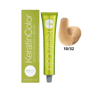 Крем-краска для волос безаммиачная BBcos Keratin Color 10/32 блондин экстра светлый медовый 100мл