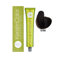 Крем-краска для волос безаммиачная BBcos Keratin Color 5/00 каштановый светлый интенсивный 100мл