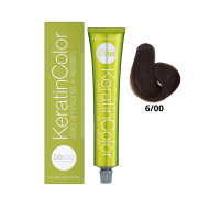 Крем-краска для волос безаммиачная BBcos Keratin Color 6/00 блондин темный интенсивный 100мл