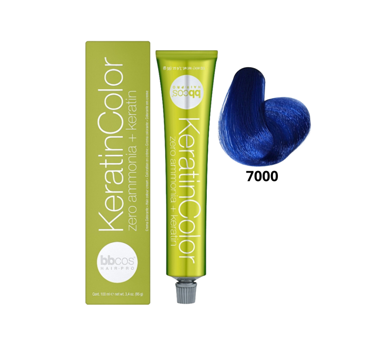 Корректор безаммиачный BBcos Keratin Color 7000 синий 100мл