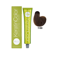 Крем-краска для волос безаммиачная BBcos Keratin Color 7/00 блондин натуральный интенсивный 100мл