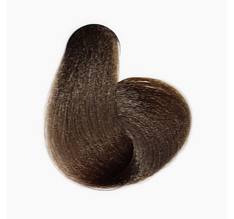 Крем-фарба для волосся безаміачна BBcos Keratin Color 7/01 блондин натуральний попелястий 100мл
