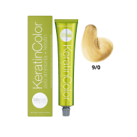 Крем-краска для волос безаммиачная BBcos Keratin Color 9/0 блондин очень светлый 100мл