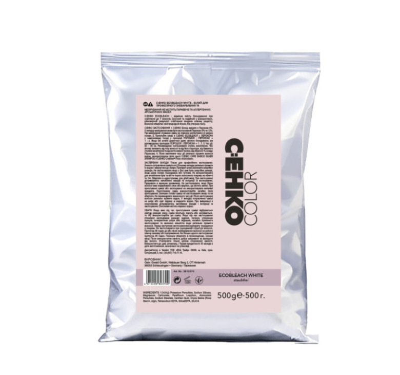 Порошок для освітлення волосся білий C:EHKO Color EcoBleach White 500г