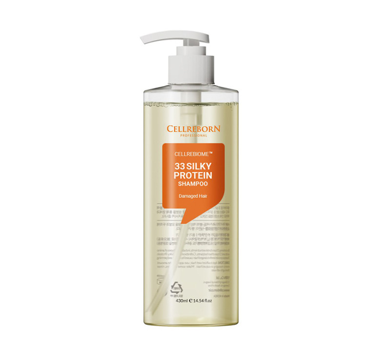Шампунь для відновлення пошкодженого волосся з комплексом з 33 протеїнів Cellreborn Cellrebiome 33 Silky Protein Shampoo 430 мл
