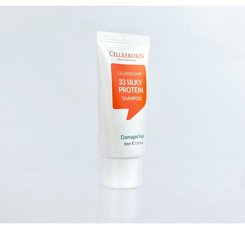 Шампунь для відновлення пошкодженого волосся з комплексом з 33 протеїнів Cellreborn Cellrebiome 33 Silky Protein Shampoo 30 мл