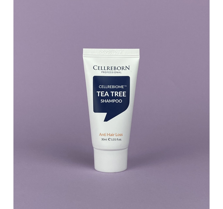 Шампунь проти випадіння волосся з чайним деревом Cellreborn Cellrebiome Tea Tree Shampoo 30 мл