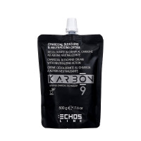Освітлюючий крем з активованим вугіллям (до 7-8 рівнів) Echosline Karbon 9 Charcoal Bleaching Cream 500г