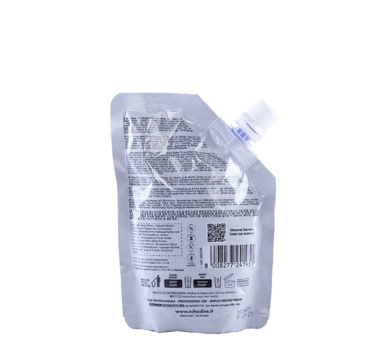 Тонуюча маска для волосся Echosline Color Up срібляста Silver Blond 150мл