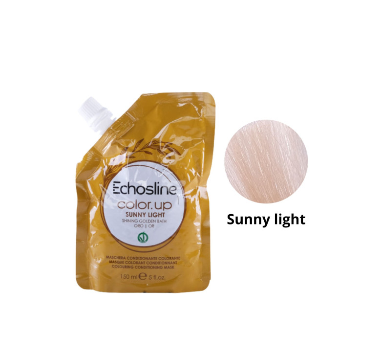 Тонуюча маска для волосся Echosline Color Up золота Sunny Light 150мл