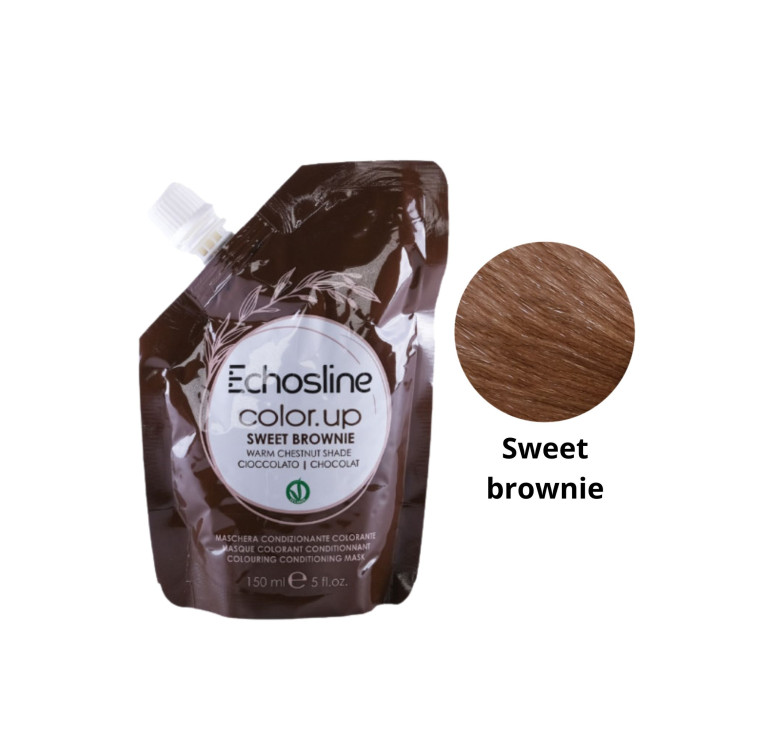Тонуюча маска для волосся Echosline Color Up шоколадна Sweet Brownie 150мл