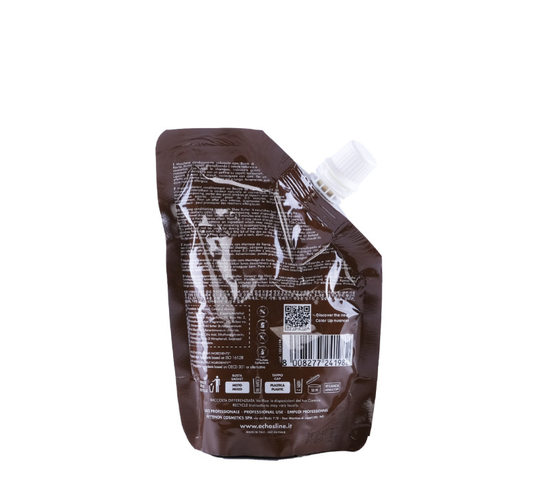 Тонуюча маска для волосся Echosline Color Up шоколадна Sweet Brownie 150мл