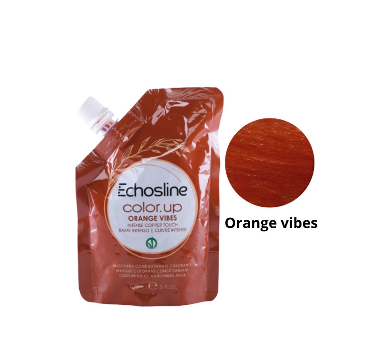 Тонуюча маска для волосся Echosline Color Up інтенсивна мідна Orange Vibes 150мл
